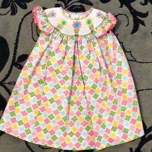 Adorable smocked dress size 12 months